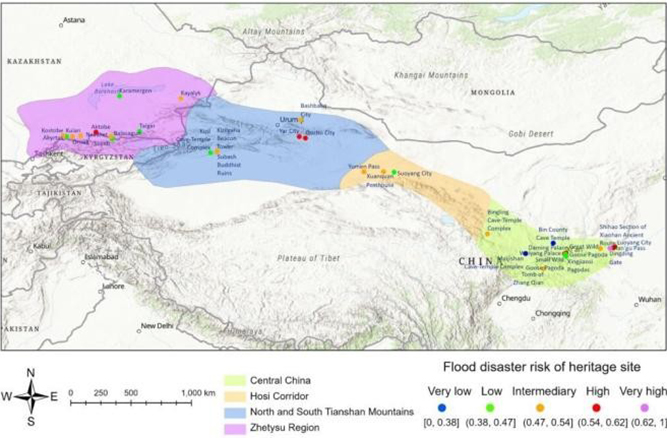 丝绸之路遗产地土地利用变化与洪水风险监测评估