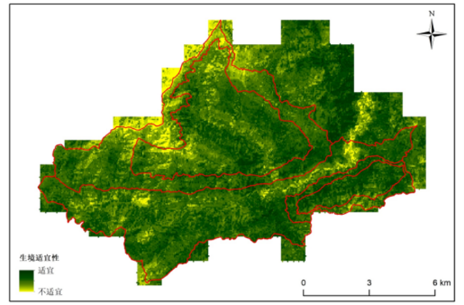 车八岭多物种栖息地适宜性综合评估