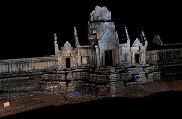 茶胶寺三维激光扫描及建模