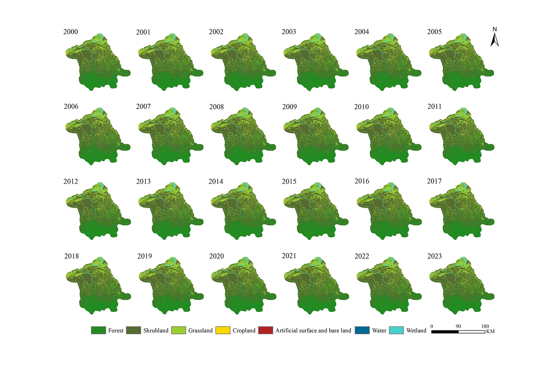 Manovo土地覆盖图