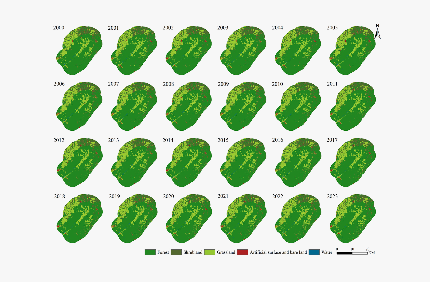 Nimba土地覆盖图