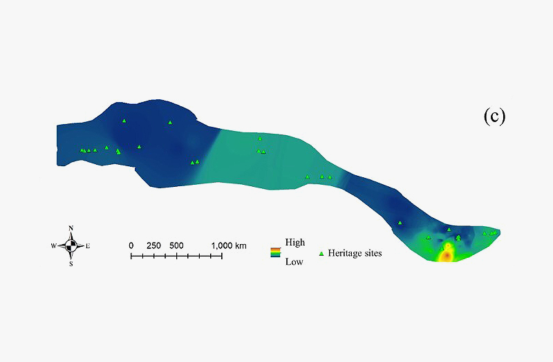 丝绸之路遗产地土地利用变化与洪水风险监测评估