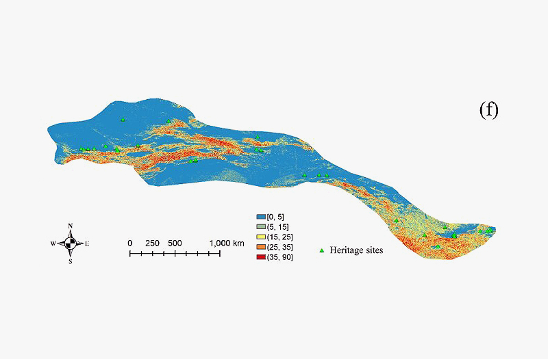 丝绸之路遗产地土地利用变化与洪水风险监测评估